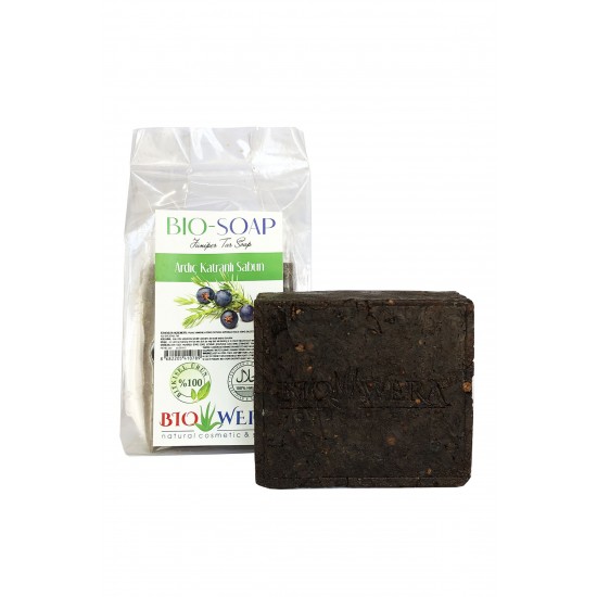 DOĞAL ARDIÇ KATRANLI SABUN - BIO-SOAP JUNIPER TAR-%100 BİTKİSEL - 135GR